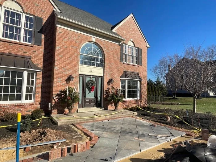 Residential Hardscape and Landscape and Low Voltage Lighting project in hatfield, pa